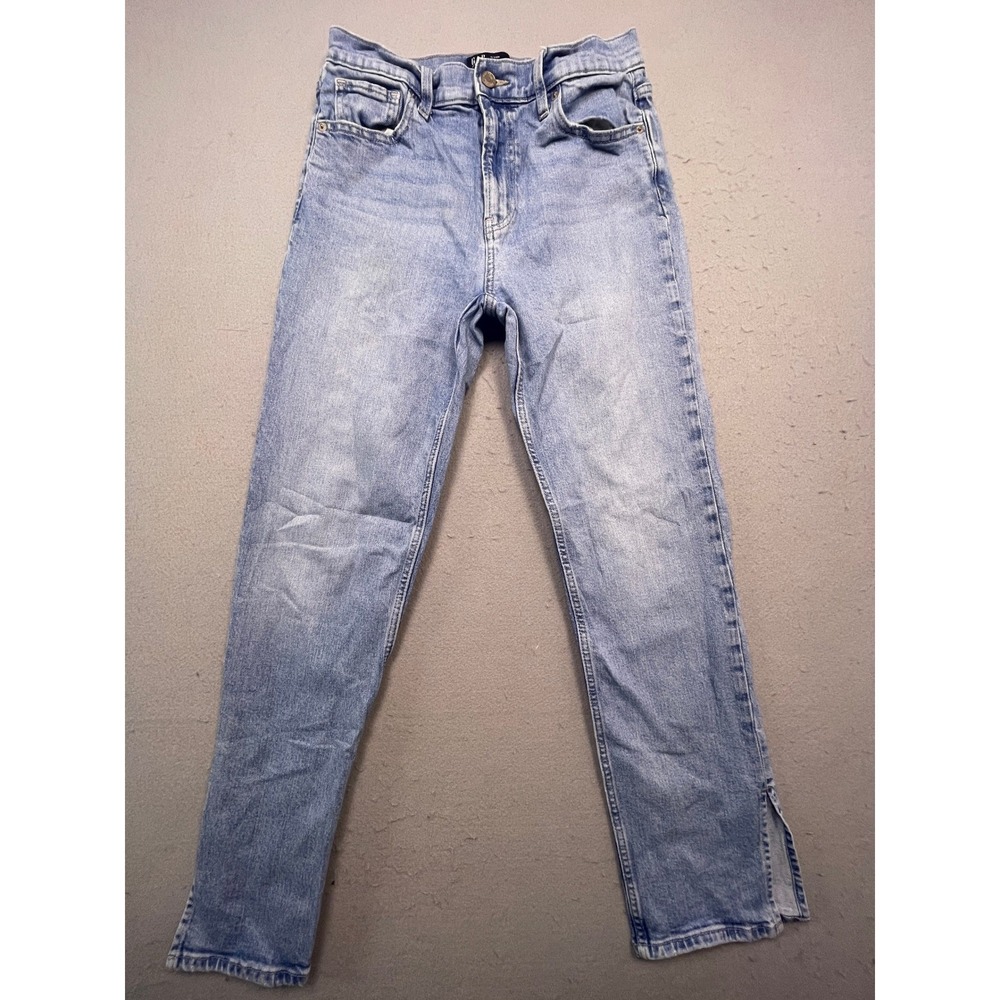 GAP High Rise Straight Denim Light Wash Jeans 8/29R Womens